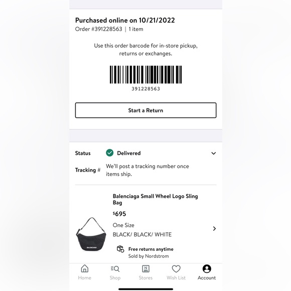 Balenciaga Black Crossbody Sling Bag - Picture 2 of 11